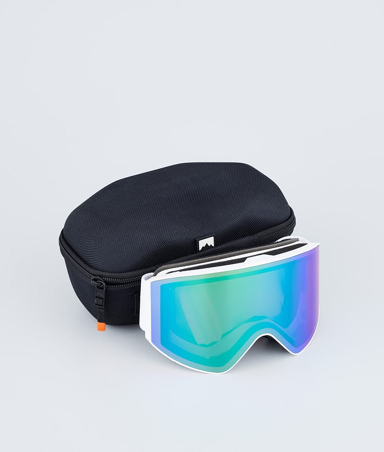 Montec Scope 2022 Skibrille White/Tourmaline Green Mirror