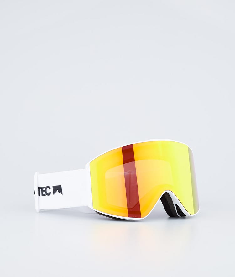 Montec Scope 2022 Skibrille White/Ruby Red Mirror