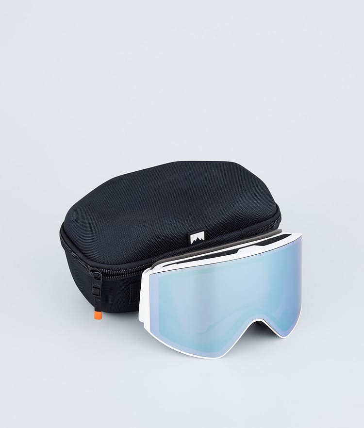 Montec Scope 2022 Skibrille White/Moon Blue Mirror