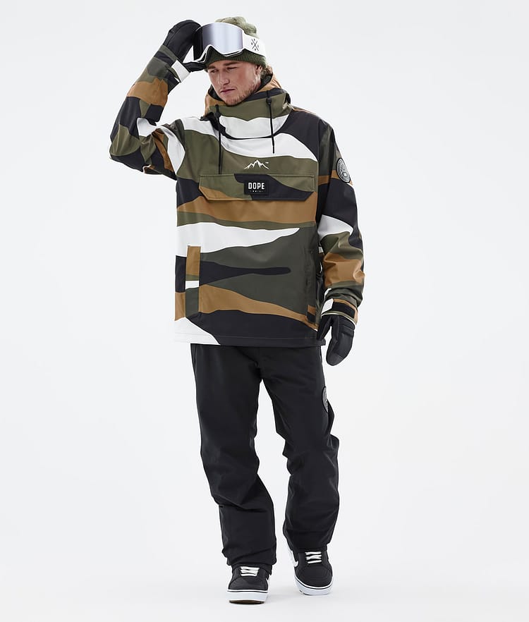 Dope Blizzard 2022 Snowboardjacke Herren Shards Gold Olive, Bild 3 von 9
