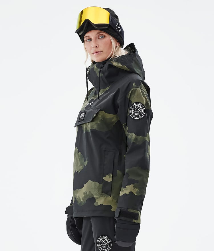 Dope Blizzard W 22 Snowboardjacke Damen Green Camo, Image 6 of 9