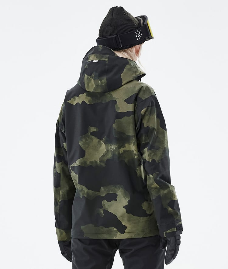 Dope Blizzard W 22 Snowboardjacke Damen Green Camo, Image 7 of 9