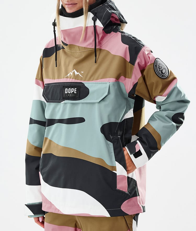 Dope Blizzard W Snowboardjacke Damen Shards Gold Muted Pink