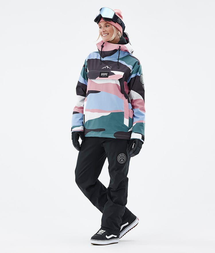 Dope Blizzard W 22 Snowboardjacke Damen Shards Light Blue Muted Pink, Image 3 of 9