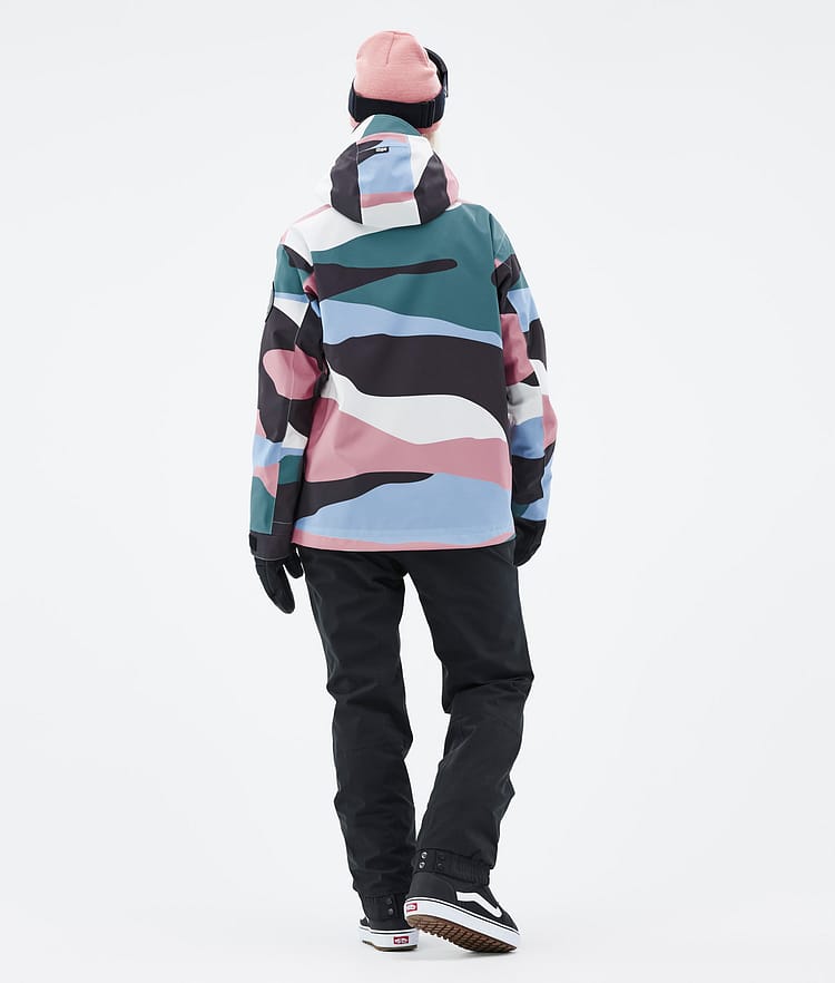 Dope Blizzard W 22 Snowboardjacke Damen Shards Light Blue Muted Pink, Image 5 of 9