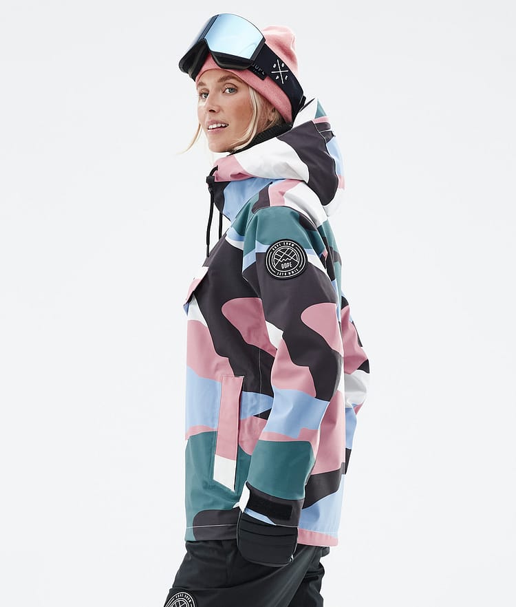 Dope Blizzard W 22 Snowboardjacke Damen Shards Light Blue Muted Pink, Image 6 of 9