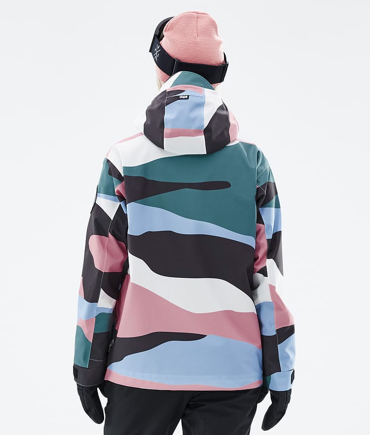 Dope Blizzard W 22 Snowboardjacke Damen Shards Light Blue Muted Pink, Image 7 of 9