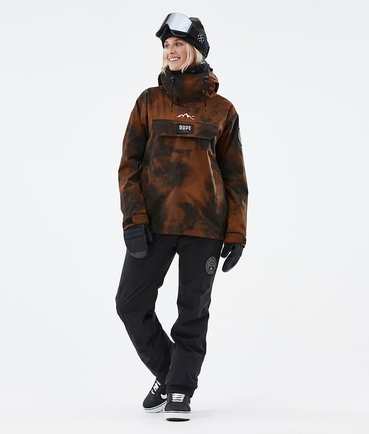 Dope Blizzard W 22 Snowboardjacke Damen Smudge Orange, Image 3 of 9
