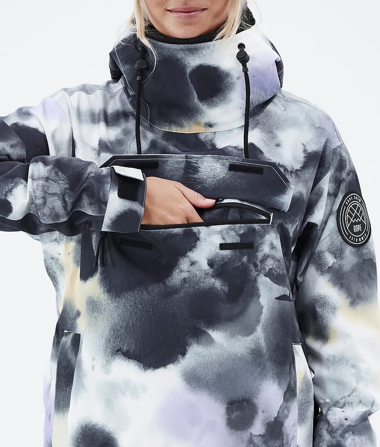 Dope Blizzard W 22 Snowboardjacke Damen Tiedye Black Purple, Image 9 of 9