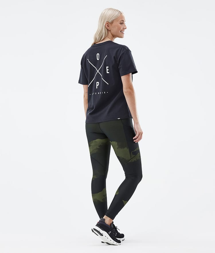 Dope Lofty Tech Leggings Damen Green Camo