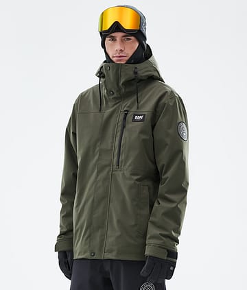 Dope Blizzard Full Zip 24 Snowboardjacke Olive Green