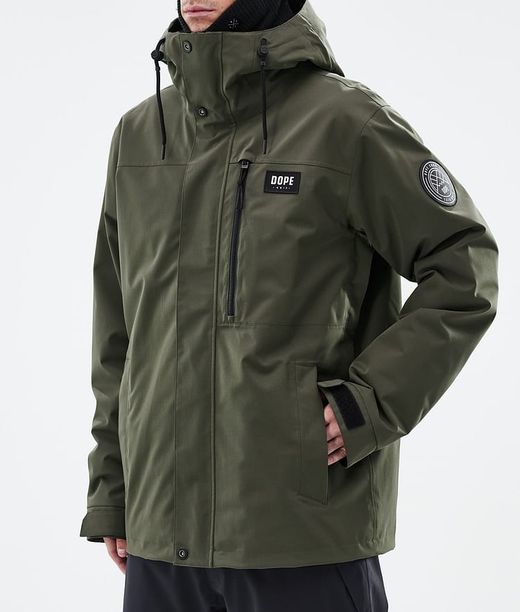 Dope Blizzard Full Zip 24 Skijacke Herren Olive Green, Bild 7 von 9