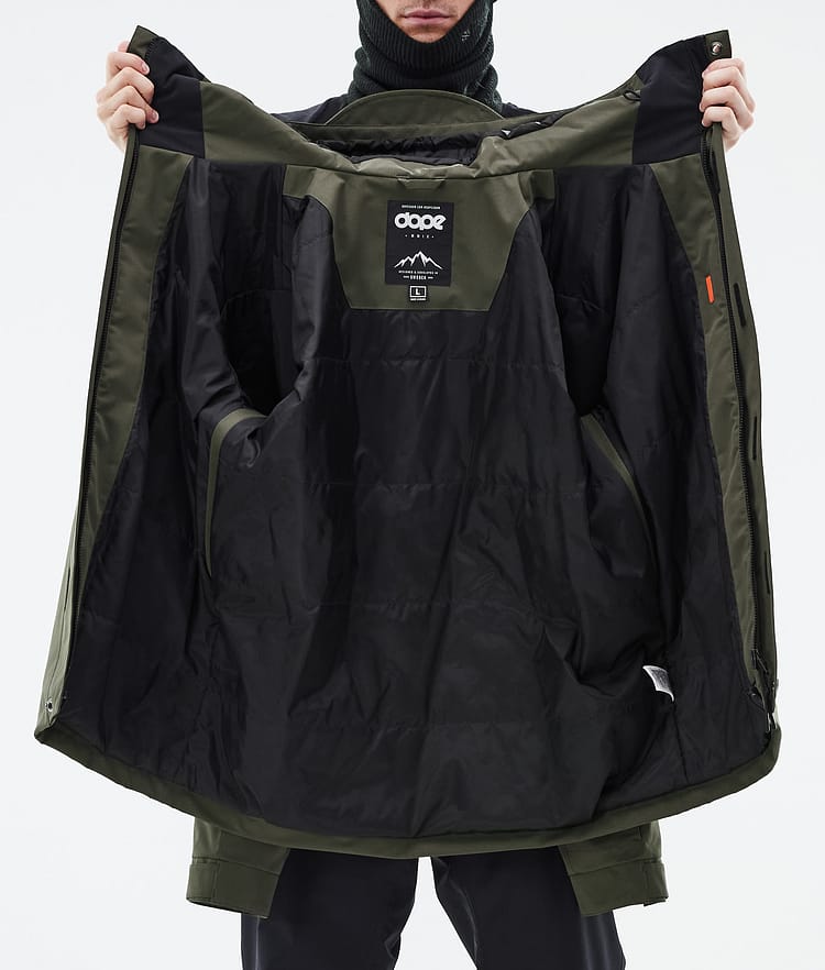 Dope Blizzard Full Zip 24 Snowboardjacke Herren Olive Green, Bild 9 von 9