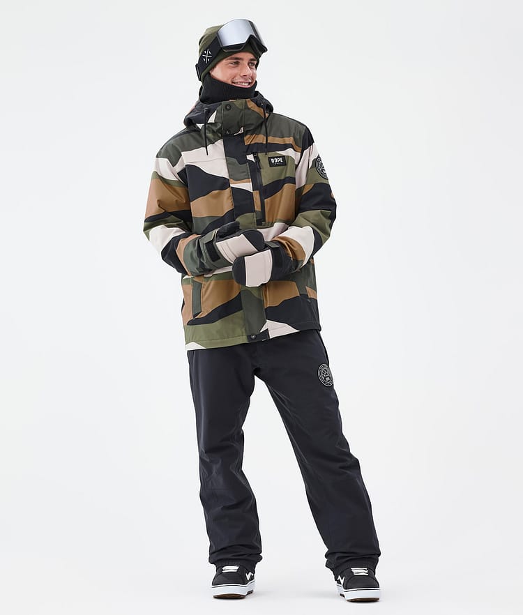 Dope Blizzard Full Zip Snowboardjacke Herren Shards Gold Green, Image 2 of 9