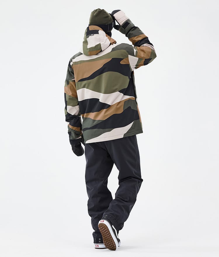 Dope Blizzard Full Zip Snowboardjacke Herren Shards Gold Green, Image 4 of 9