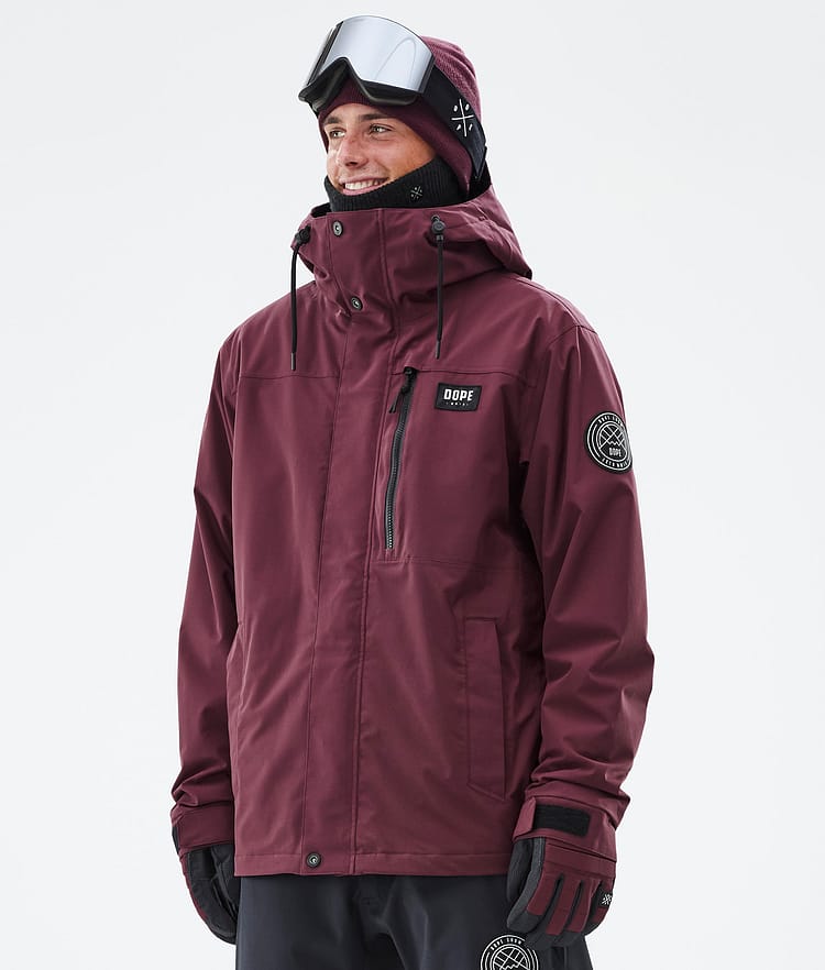 Dope Blizzard Full Zip Snowboardjacke Herren Burgundy