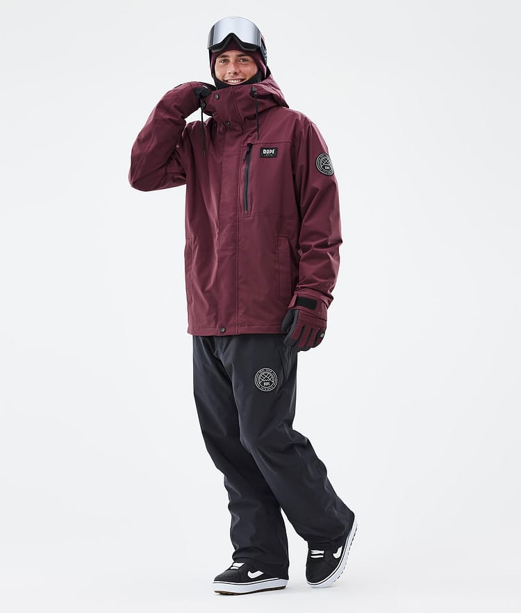 Dope Blizzard Full Zip Snowboardjacke Herren Burgundy, Bild 2 von 9