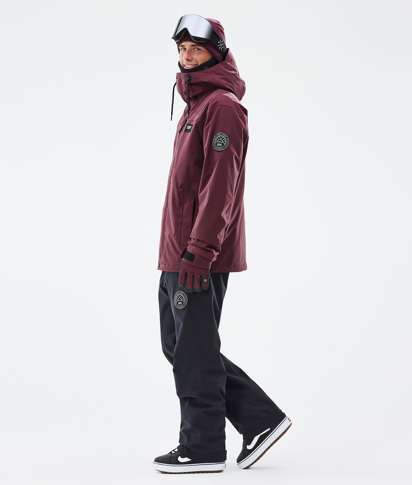 Dope Blizzard Full Zip Snowboardjacke Herren Burgundy, Bild 3 von 9