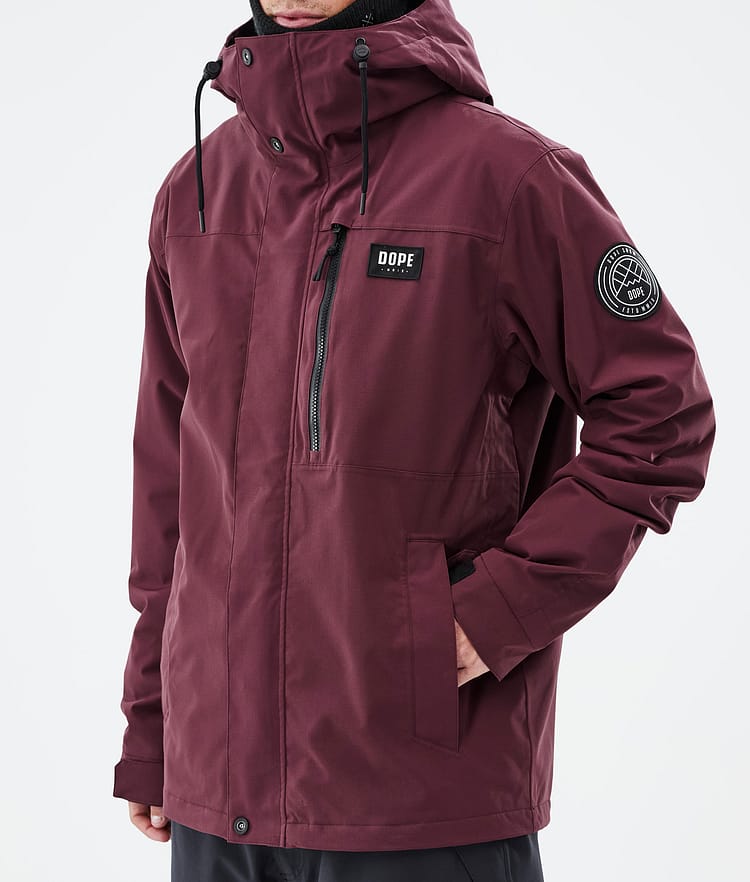 Dope Blizzard Full Zip Snowboardjacke Herren Burgundy, Bild 7 von 9