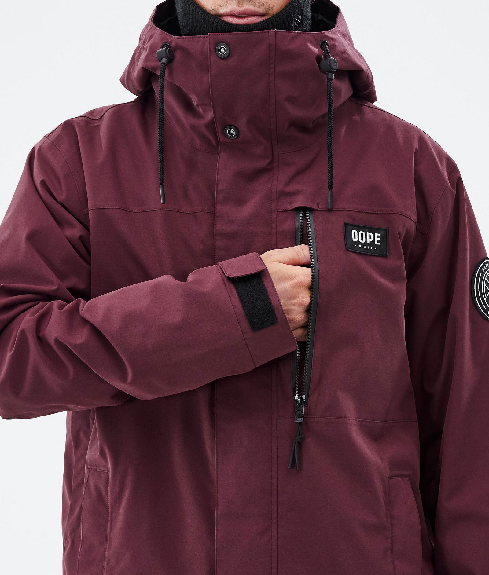 Dope Blizzard Full Zip Snowboardjacke Herren Burgundy, Bild 8 von 9