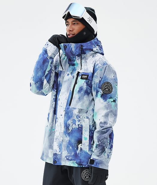 Dope Blizzard Full Zip Snowboardjacke Herren Spray Blue Green