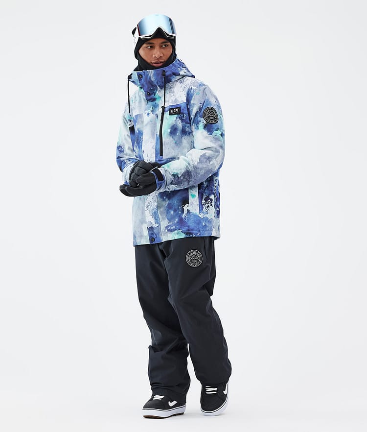 Dope Blizzard Full Zip Snowboardjacke Herren Spray Blue Green