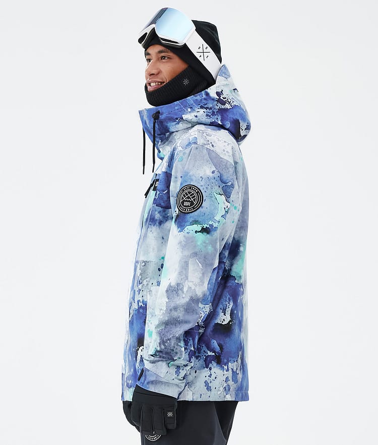 Dope Blizzard Full Zip Skijacke Herren Spray Blue Green