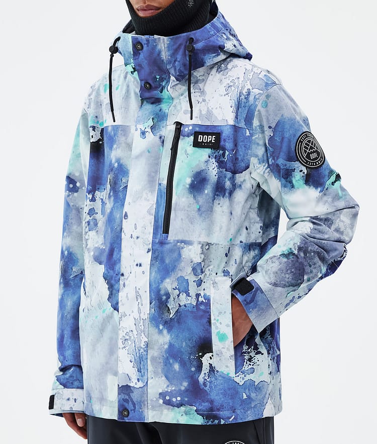 Dope Blizzard Full Zip Snowboardjacke Herren Spray Blue Green