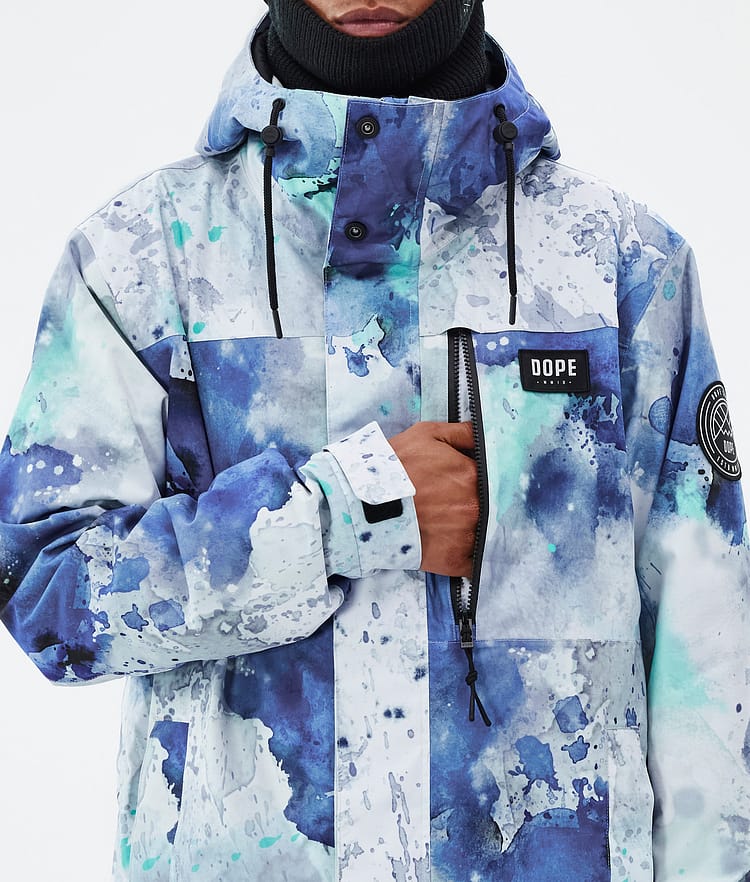 Dope Blizzard Full Zip Snowboardjacke Herren Spray Blue Green