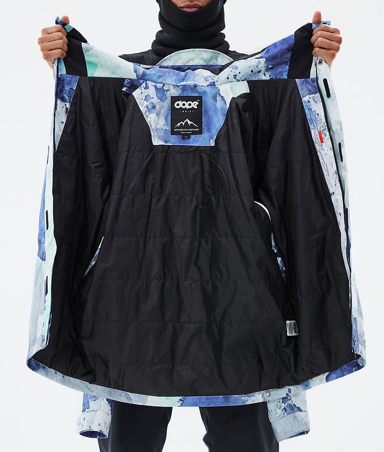 Dope Blizzard Full Zip Skijacke Herren Spray Blue Green, Bild 9 von 9