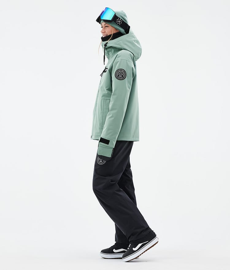 Dope Blizzard W Full Zip 24 Snowboardjacke Damen Faded Green Renewed, Bild 4 von 10