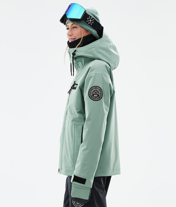 Dope Blizzard W Full Zip 24 Skijacke Damen Faded Green, Bild 6 von 10