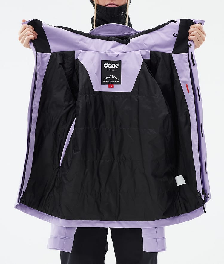 Dope Blizzard W Full Zip 24 Skijacke Damen Faded Violet, Bild 10 von 10