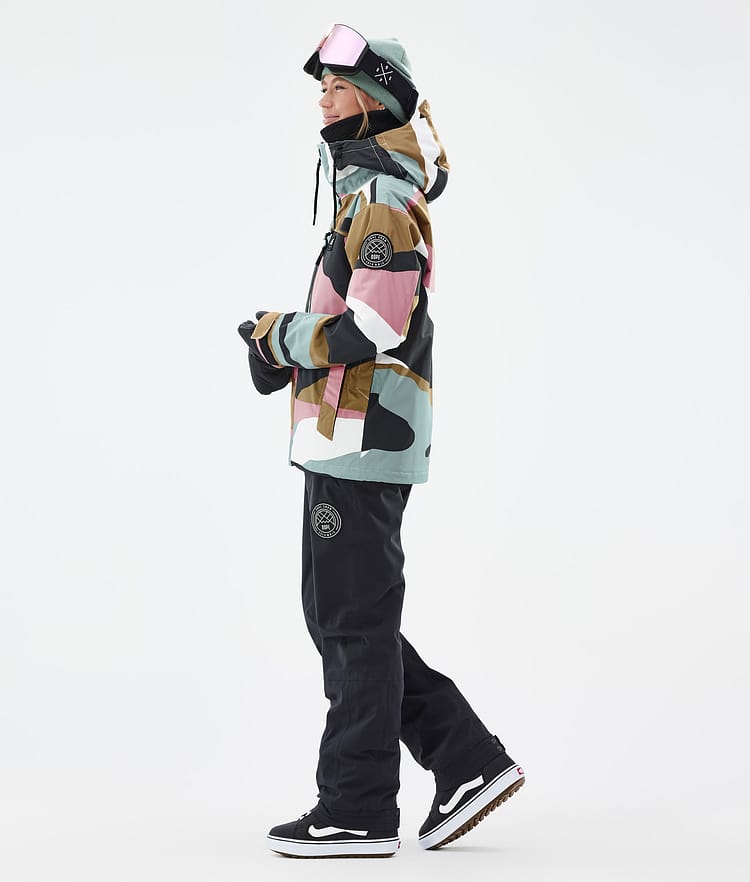 Dope Blizzard W Full Zip Snowboardjacke Damen Shards Gold Muted Pink, Bild 3 von 9