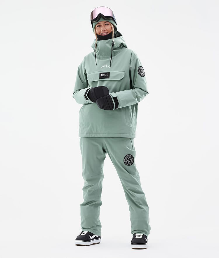 Dope Blizzard W 2024 Snowboardhose Damen Faded Green Renewed, Bild 2 von 5