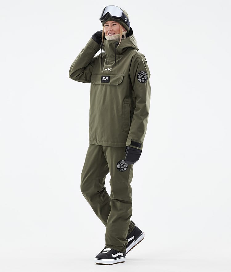 Dope Blizzard W Snowboardhose Damen Olive Green