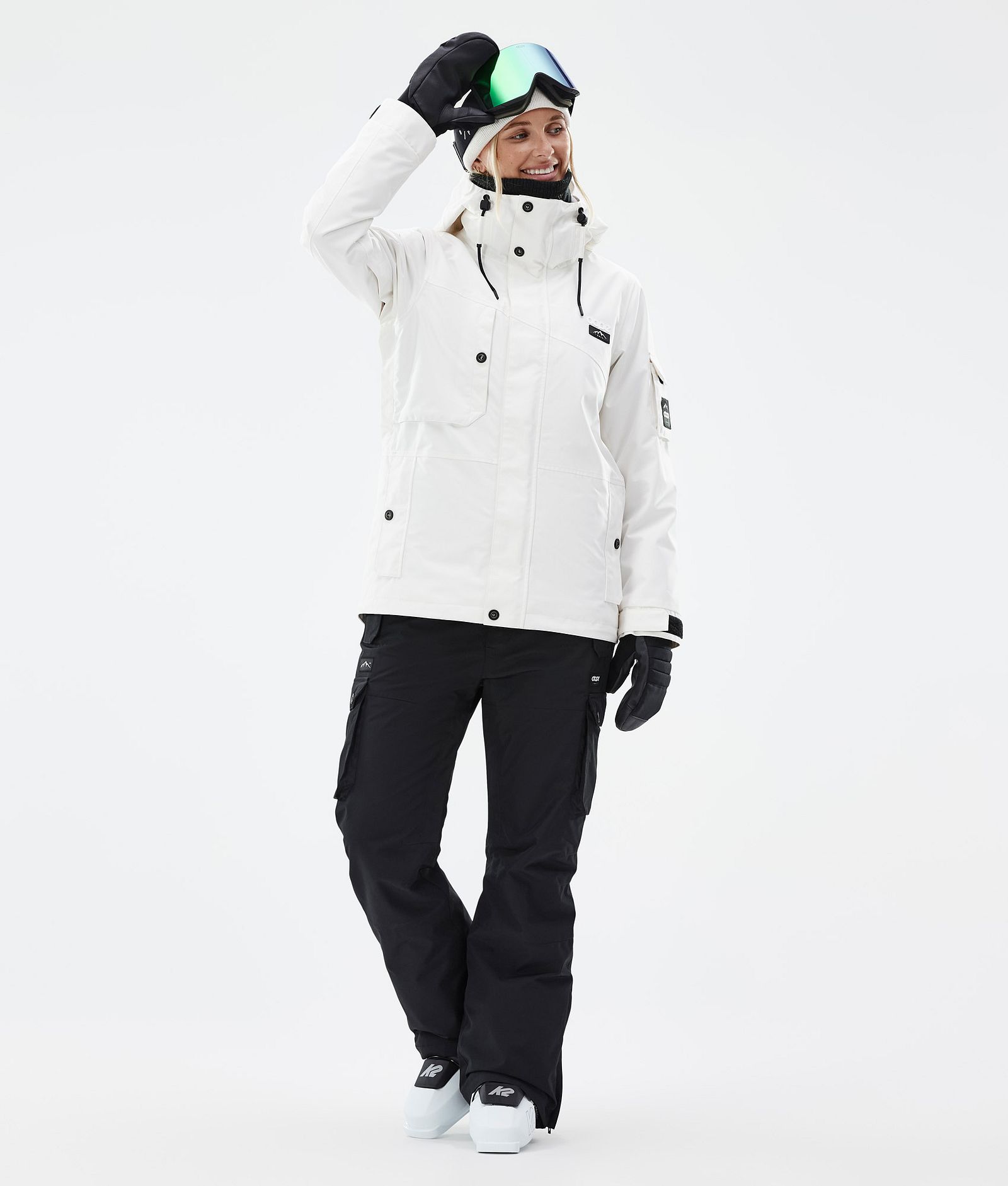 Dope Adept W Skijacke Damen Old White, Bild 2 von 9