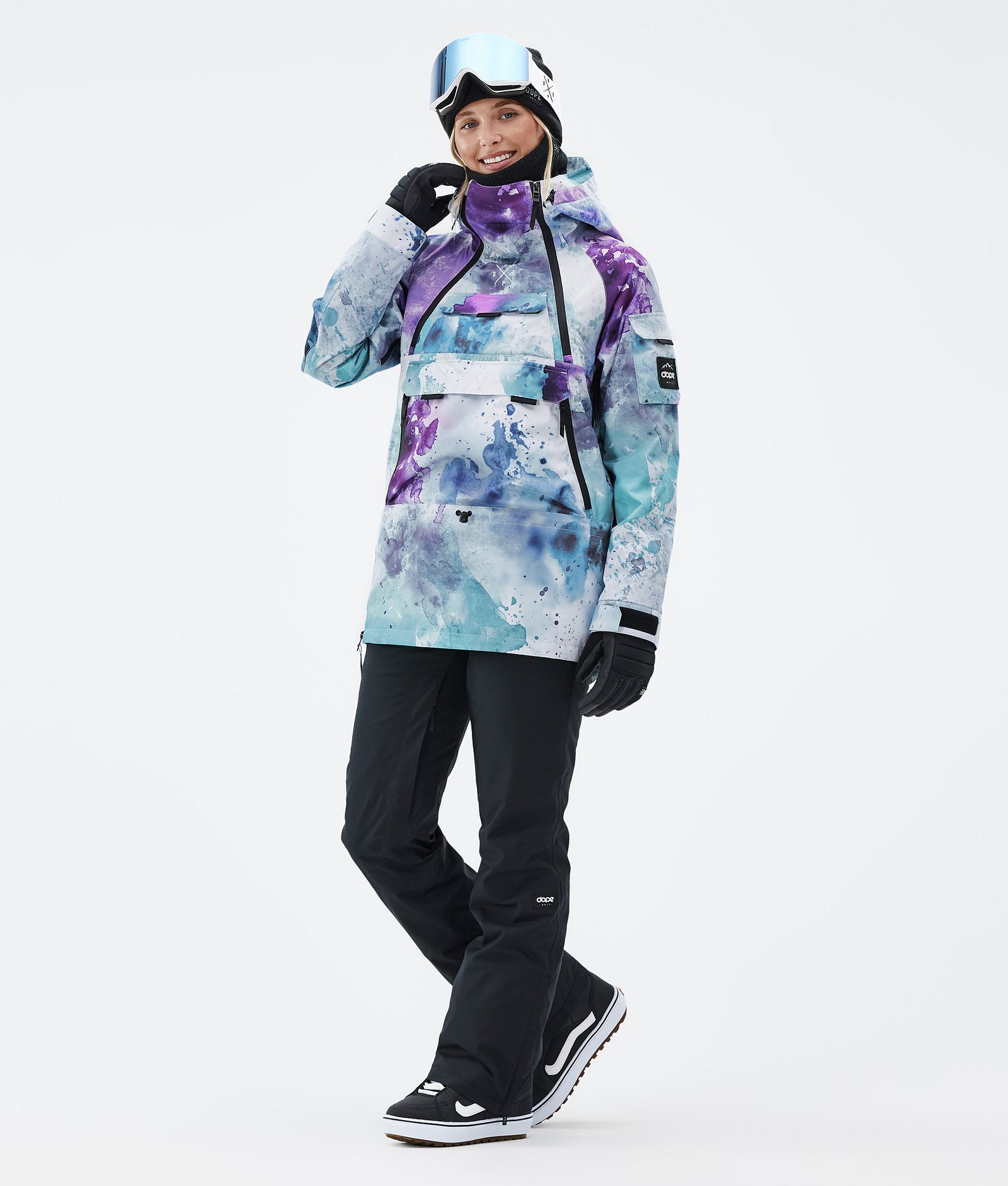 Dope Akin W Snowboardjacke Damen Spray Green Grape, Bild 2 von 8