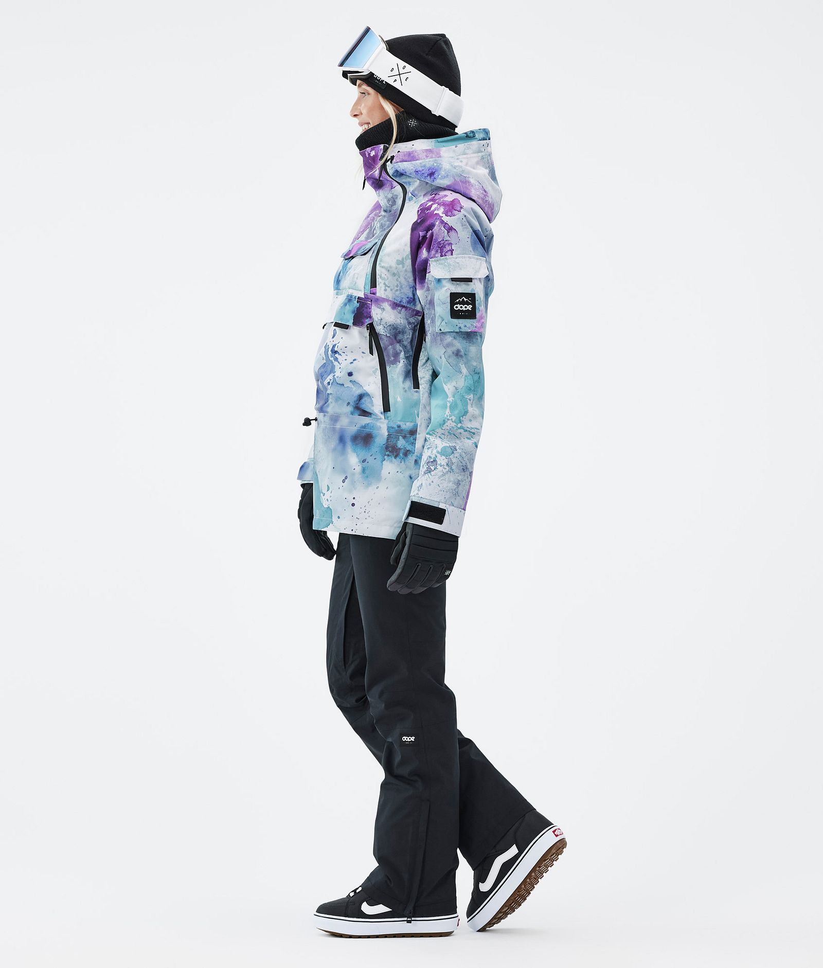 Dope Akin W Snowboardjacke Damen Spray Green Grape, Bild 3 von 8