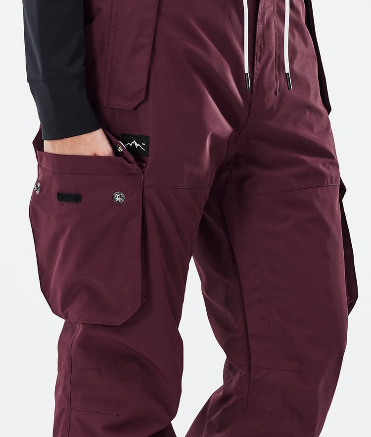 Dope Iconic W Skihose Damen Burgundy, Bild 6 von 7