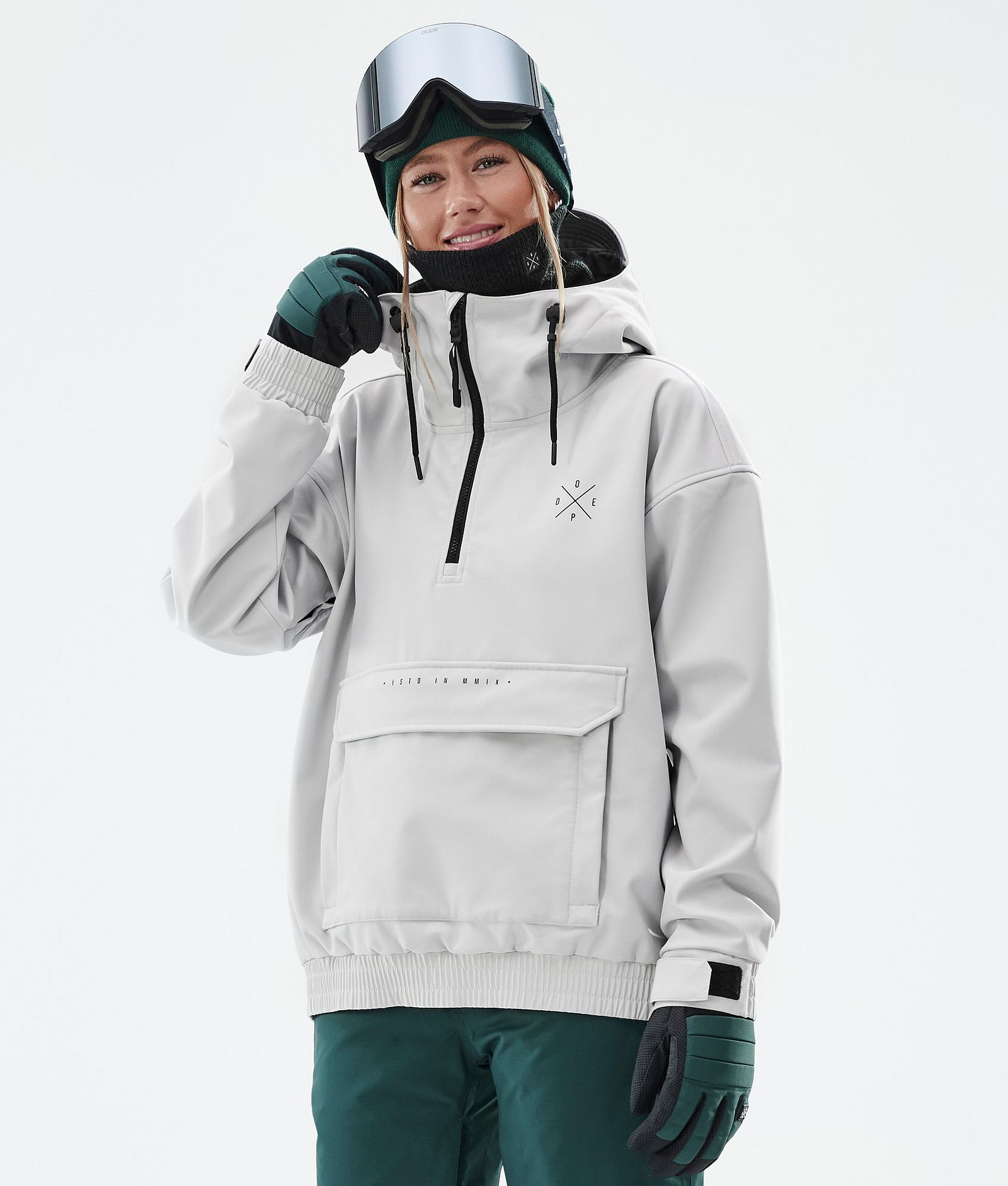 Dope Cyclone W Skijacke Damen Light Grey, Bild 1 von 8