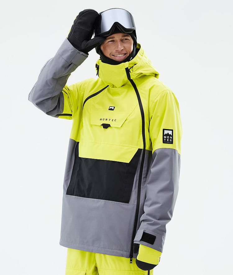 Montec Doom Snowboardjacke Herren Bright Yellow/Black/Light Pearl, Bild 1 von 10