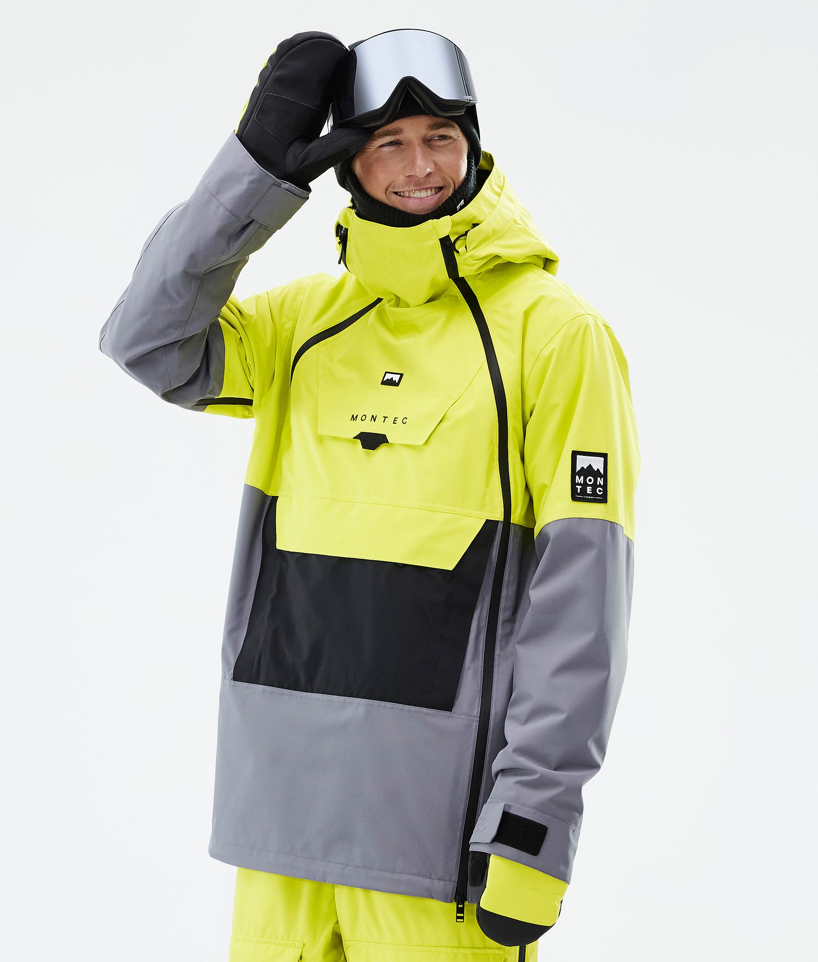 Montec Doom Skijacke Herren Bright Yellow/Black/Light Pearl, Bild 1 von 10