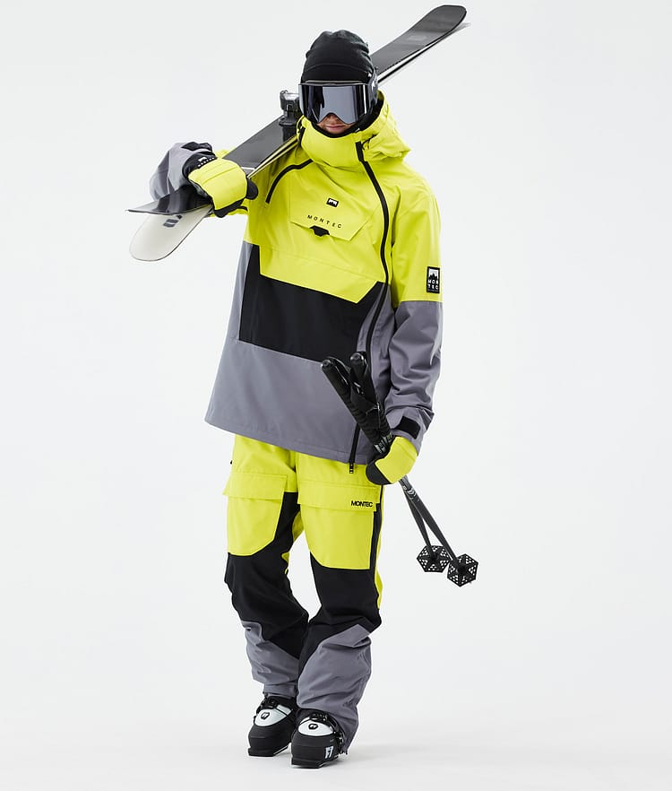 Montec Doom Skijacke Herren Bright Yellow/Black/Light Pearl, Bild 2 von 10