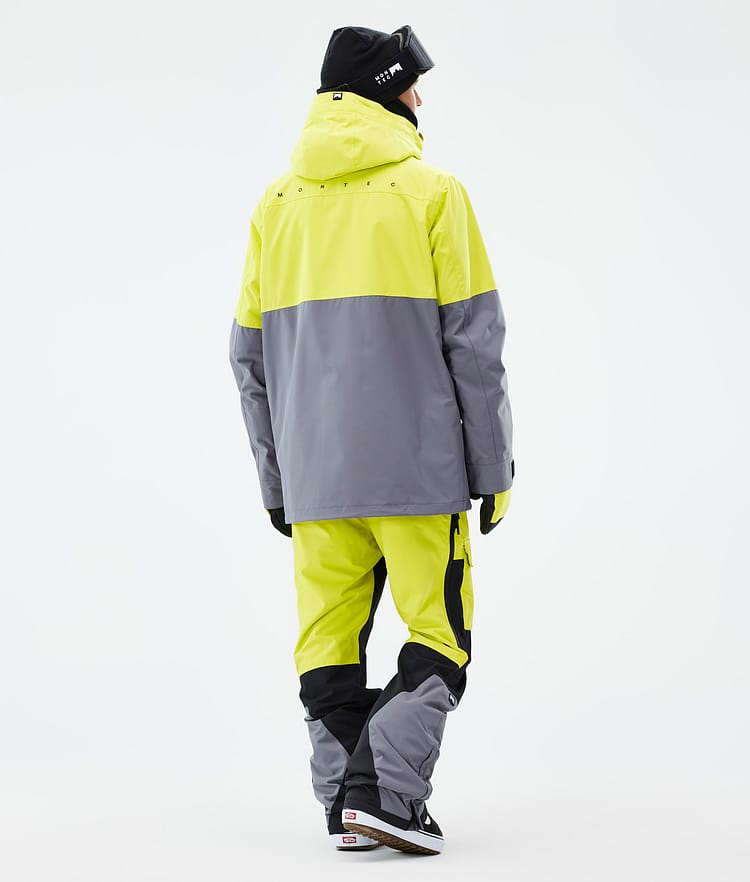 Montec Doom Snowboardjacke Herren Bright Yellow/Black/Light Pearl