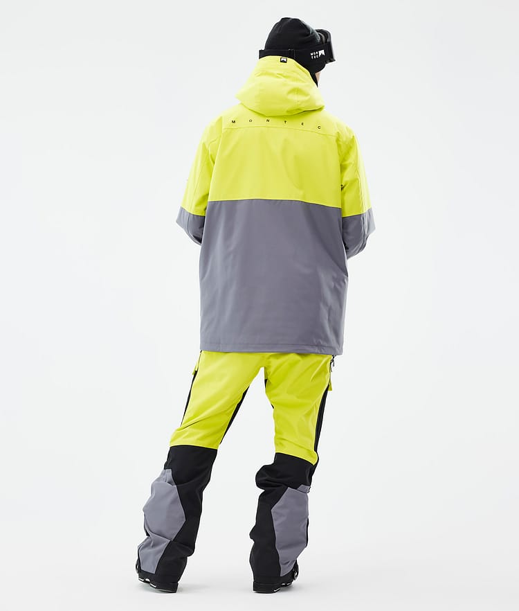 Montec Doom Skijacke Herren Bright Yellow/Black/Light Pearl, Bild 4 von 10
