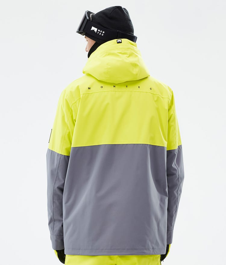 Montec Doom Skijacke Herren Bright Yellow/Black/Light Pearl, Bild 6 von 10