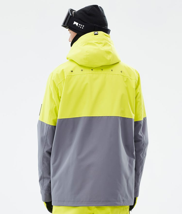 Montec Doom Snowboardjacke Herren Bright Yellow/Black/Light Pearl