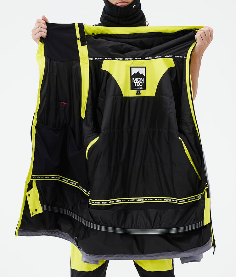 Montec Doom Skijacke Herren Bright Yellow/Black/Light Pearl, Bild 10 von 10
