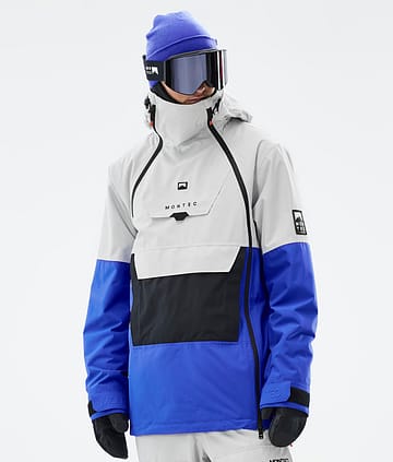 Montec Doom Snowboardjacke Light Grey/Black/Cobalt Blue